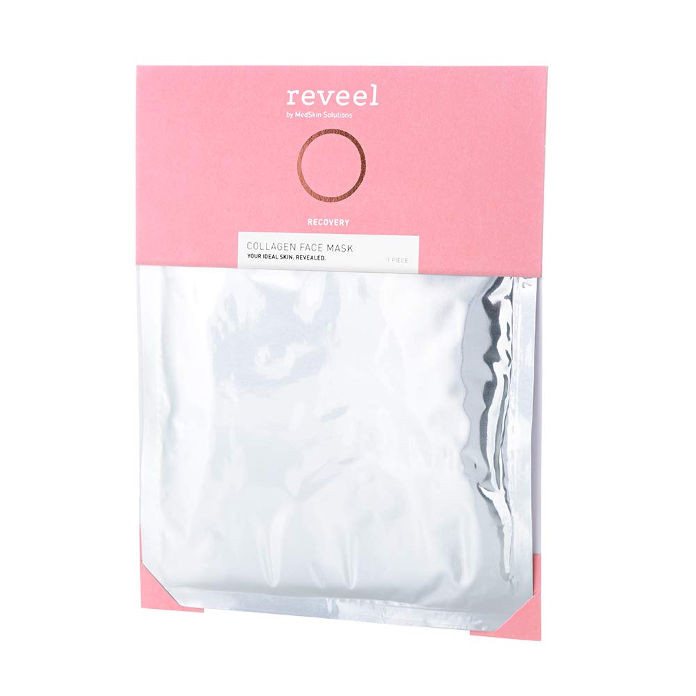 Collagen Face Mask by reveel - Facial Mask sheet with collagen for a soother & smoother skin – Collagen Mask to reduce fine lines & wrinkles for Women and Men