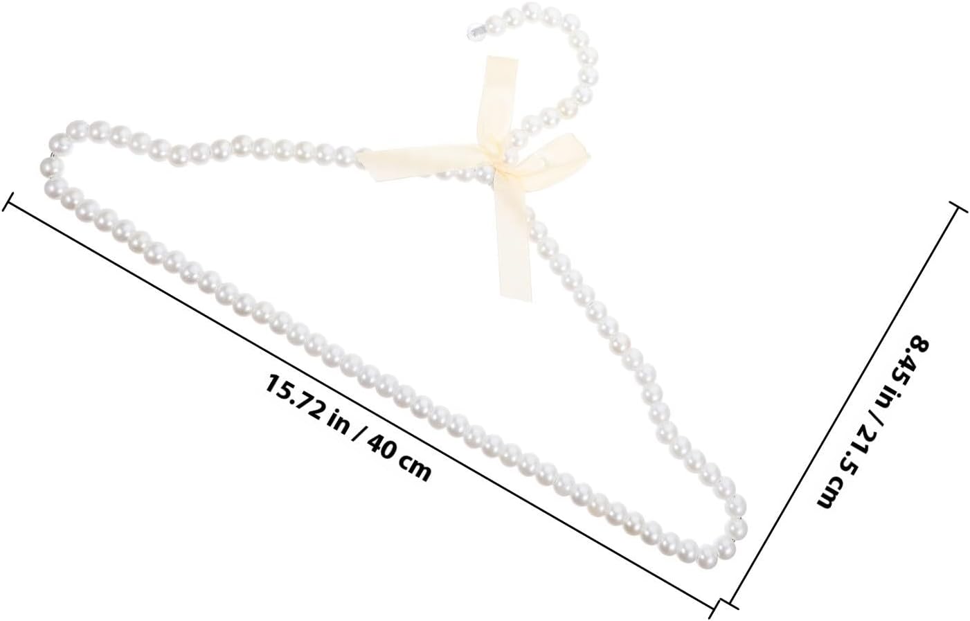 Elegant Pearl Clothes Hanger Plastic Coat Hanger for Brides and Adults
