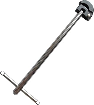 Basin Wrench Adjustable Sink Spanner Plumber Wrench Plumbing Tool 3/8 to 1-1/4,Sink Faucet Wrench for Under Sink Bathroom, Black