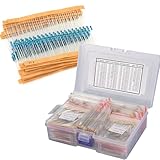1500 Pcs 75 Values (Each Values 20pcs) Resistor Kit 1 Ohm-10M Ohm Commonly Used 5% 100r Four Color Ring 1/4W Metal Carbon Film Resistors Classification