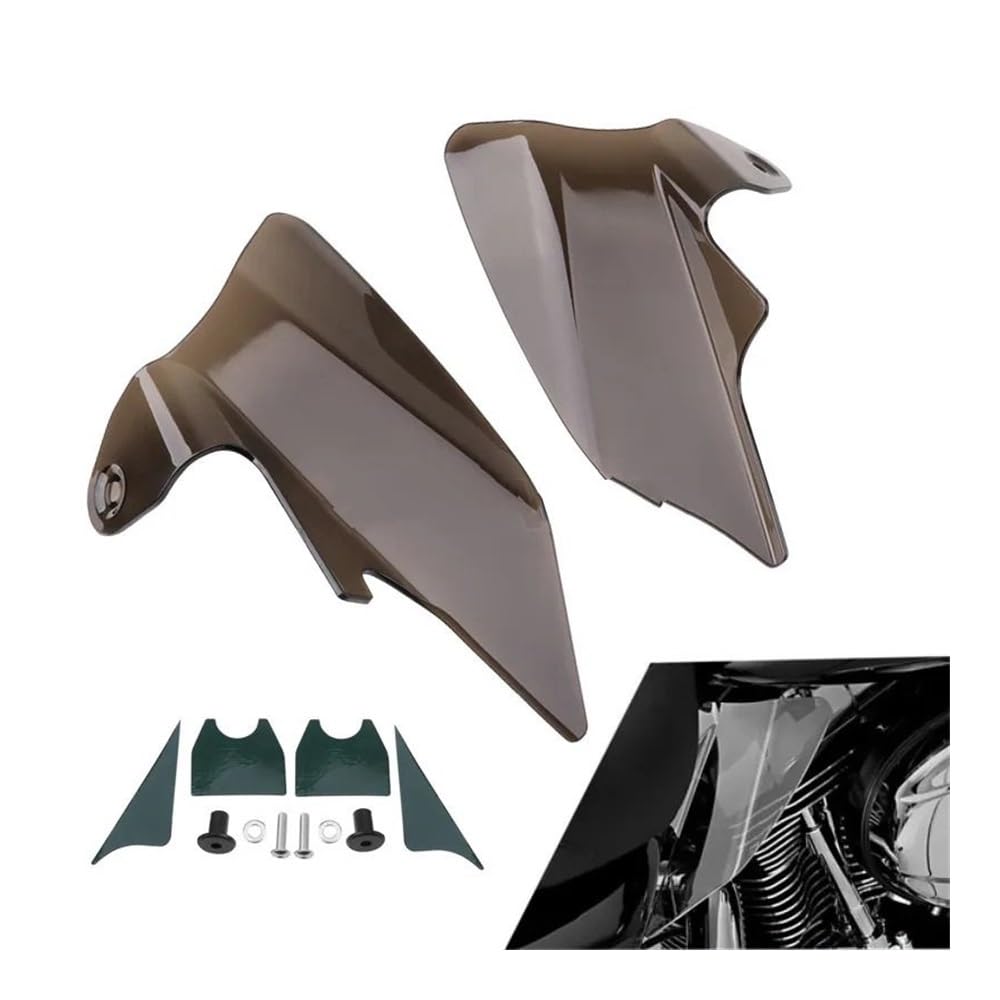 Scudo Termico Scarico Moto Moto Affumicato Aria Deflettori Di Calore Sella Scudi Per FLHX 1998-2007 Moto Silenziatore Di Scarico Guard Protector