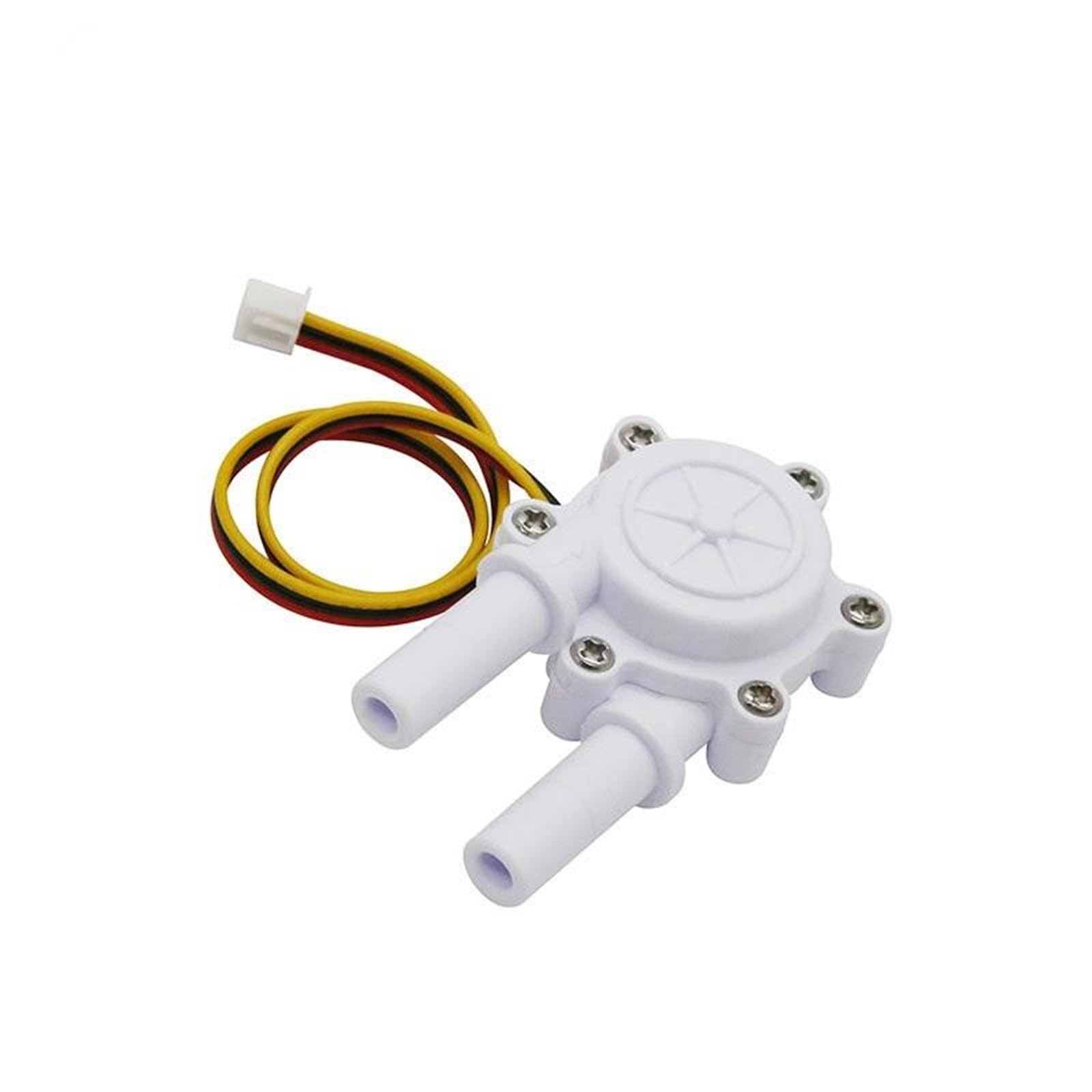 2pcs Miniature Hall-Effect Flow Meter Sensor for Coffee Machines Water Dispensers Barbed Quick-Connect Interface for Home Water Flow Calculation(3 Points(0°))