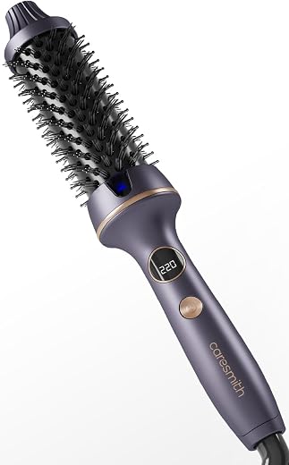 Caresmith Bloom Heated Round Brush | 2 in 1 Thermal Brush with Straightening and Blowout Styling | Professional Hair Styli...