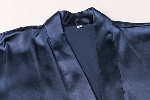 Kimonoart Satin Rhinestone Short Kimono Robe For Bride Bridesmaid Maid Of Honor Wedding Party Getting Ready Robes #TOP5