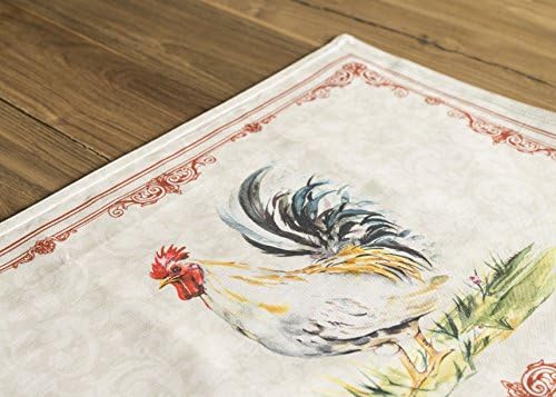 Maison d' Hermine Campagne 100% Cotton Set of 4 Placemats for Dining Table Kitchen Wedding Everyday Use Dinner Parties (33cm x 48cm)