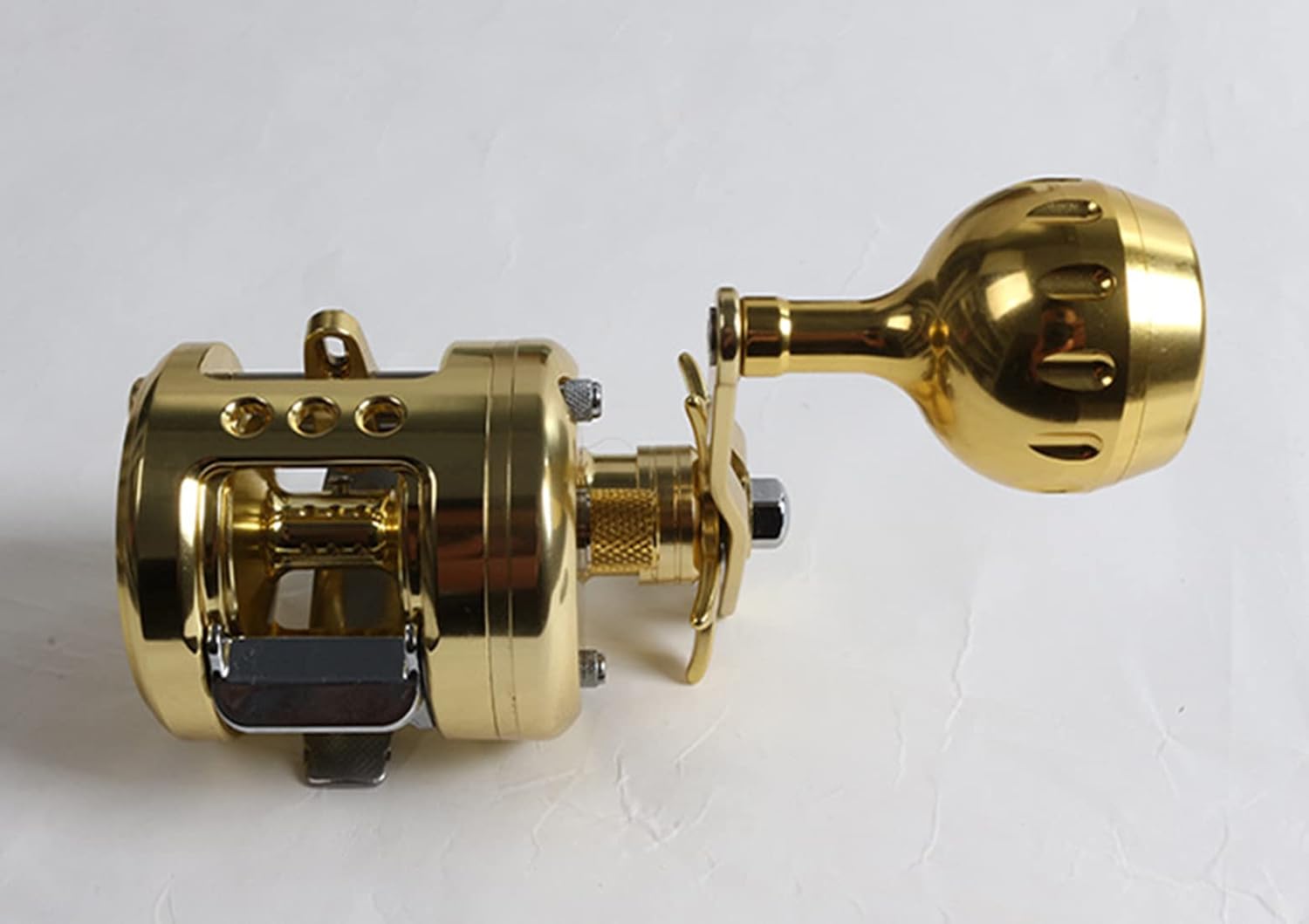 Slow Jigging Full Metal Reel High Gear Ratio Speed 5.1:1 Max Drag 10kg 8+1BB Slow Jig Fishing Reel Trolling Reel(Right Hand)