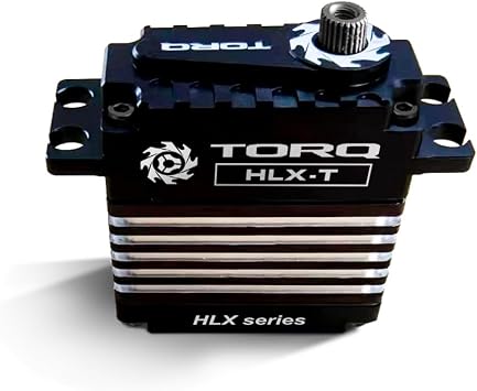 TORQ HLX Black Edition Fullsize Tail Servo - Remote Control Helicopter, RC Helicopter, RC Airplane, Jet Aircraft Model Servo HELIDIRECT