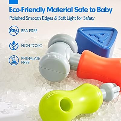 hahaland Toddler Toys for Boys Girls Gifts for Ages 18 Months+ Multifunctional Music Light Workbench for Baby Boy Toy for 2-Year-Old