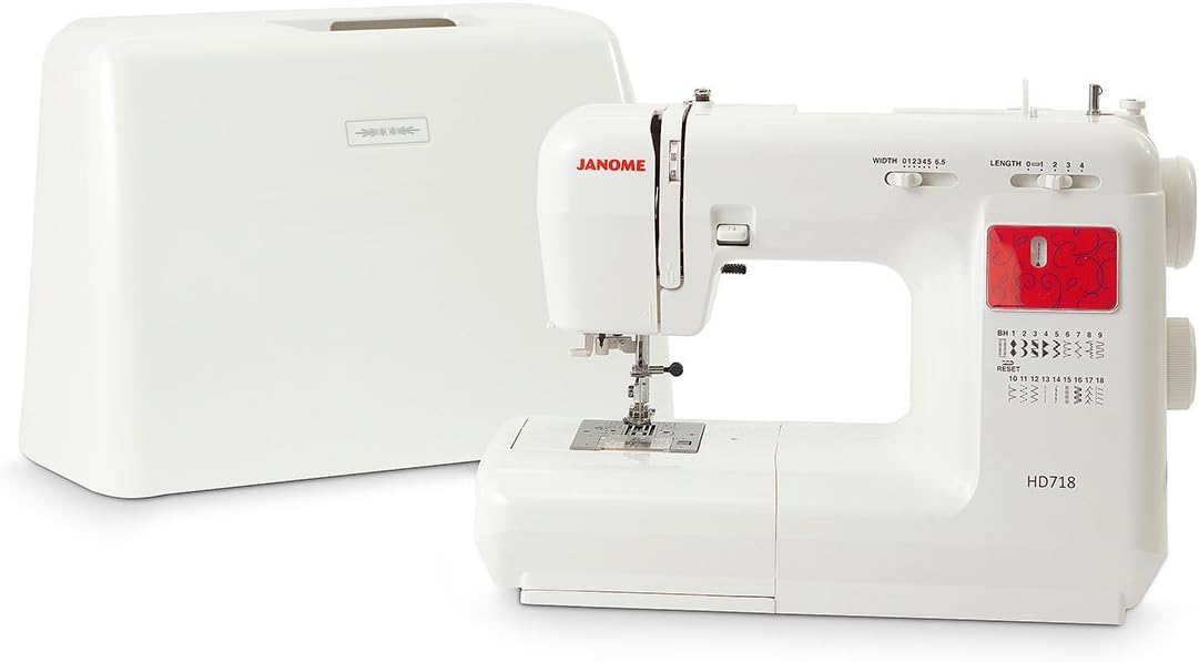 Janome HD 718 Sewing Machine with Hard Cover