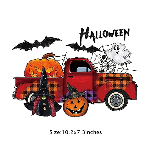 Halloween Iron On Transfers, Halloween Iron On Patches For Clothing 3 Sheets Halloween Heat Transfer Vinyl Stickers Happy Halloween Pumpkin Iron On Transfer Patches For T Shirts Bags Pillows #TOP4