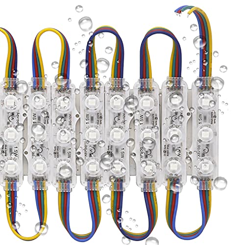 Pomelotree Storefront Led Lights 60Ft 120 Pieces 3 Led 5050 Smd Window Led Lights Led Module Lights Waterproof Business Decorative Light For Store Advertising Letter Signs Strip Light Rgb #TOP4
