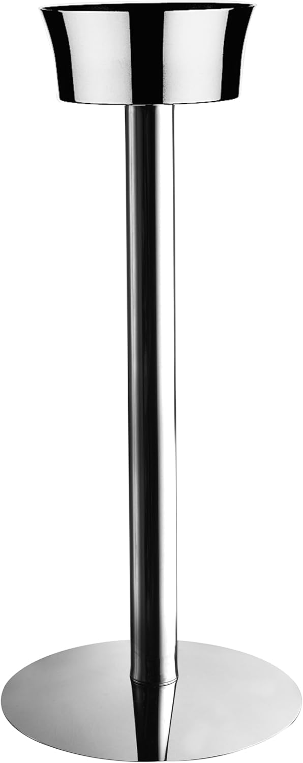 Mepra 200666E Giotto Durable 18/10 Stainless Steel Contemporary Wine Cooler Stand, 26.57", Silver, Made in Italy