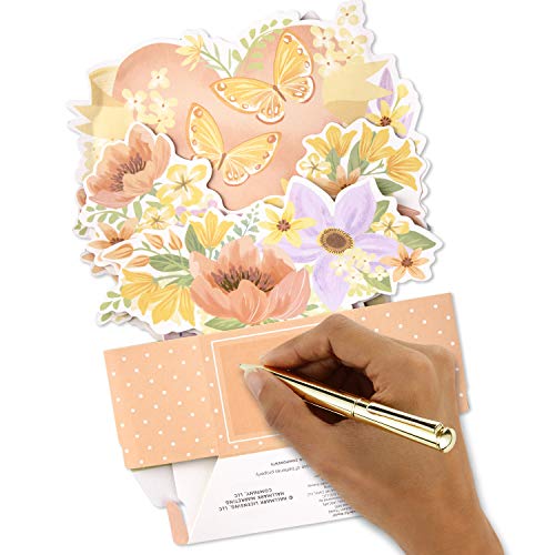 Hallmark Cartão Pop Up Paper Wonder de aniversário para esposa ou namorada (buquê de exibição com mú