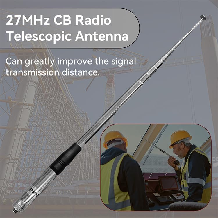 Radtel 27MHz CB Radio Telescopic Antenna in use