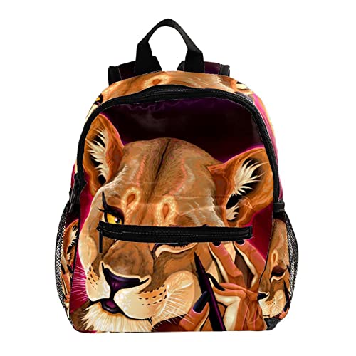 Sac à dos enfants motif lion de 30,5 cm idéal pour la crèche et les sorties