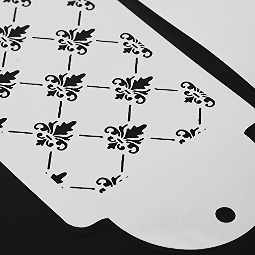 Whitelotous Plastic Cake Cookie Fondant Side Baking Stencil Wedding Decor Mold Tool (Type B) #TOP5