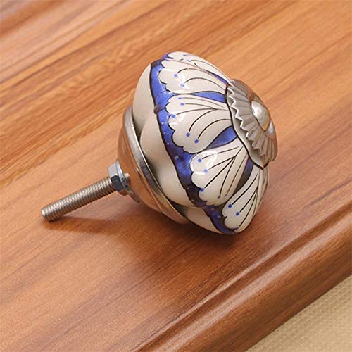 Boutons en cristal et céramique peints à la main pour armoire chic