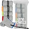 Acteon Microfiber Quick Dry Gym Towel, Silver ION Odor-Free Absorbent Fiber, Fast Drying, Men & Women Workout Gear for Body Sweat, Working Out, Towels