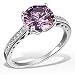 Produktbild Goldmaid Damen-Ring Purple Fancy 925 Sterlinsilber gesetzt mit 16 weißen und einem lilanen Swarovski Zirconia