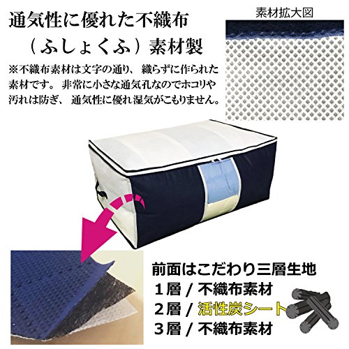 イニコライフ ふとん 収納袋 羽毛布団 2枚用 の商品画像 3