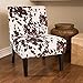 Christopher Knight Home Kassi Fabric Dining Chair, Milk Cow 29.5D x 22.75W x 32.5H in