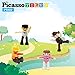 PicassoTiles Profession Character Action Figures Toddler Toy Set Pretend Play Magnet Expansion Pack Add-on STEM Construction Building Block Tile PTA02