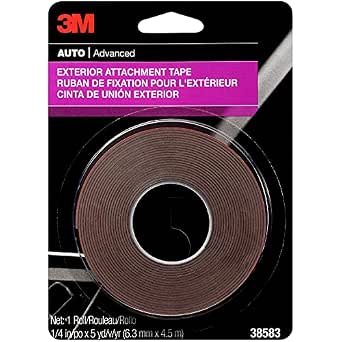3M Exterior Attachment Tape, 38583, 1/4 IN X 15 ft
