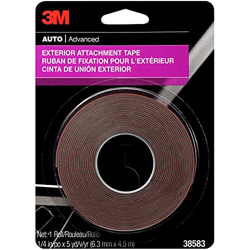 3M Exterior Attachment Tape, 38583, 1/4 IN X 15 ft