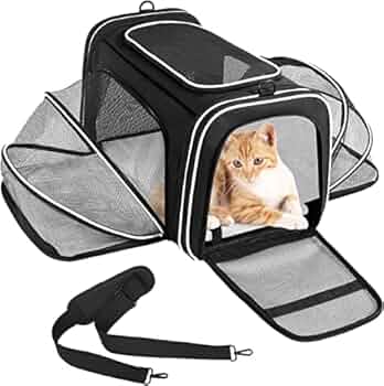 Transportin Gato Transportín Plegable Para Mascotas Mediano Azul Para  Gatos Y Perros Hasta 15 Lbs, Apto Para Avión Transportin Perro Coche