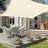 Rectangle Square Awning 2m 2.5m 3m 3.6m 4m 5m 6m 7m 8m Carport Shade Sails with Heavy Duty Fixing Kit ce Patio Pool Sail Grey Size 3x3M - Image 4