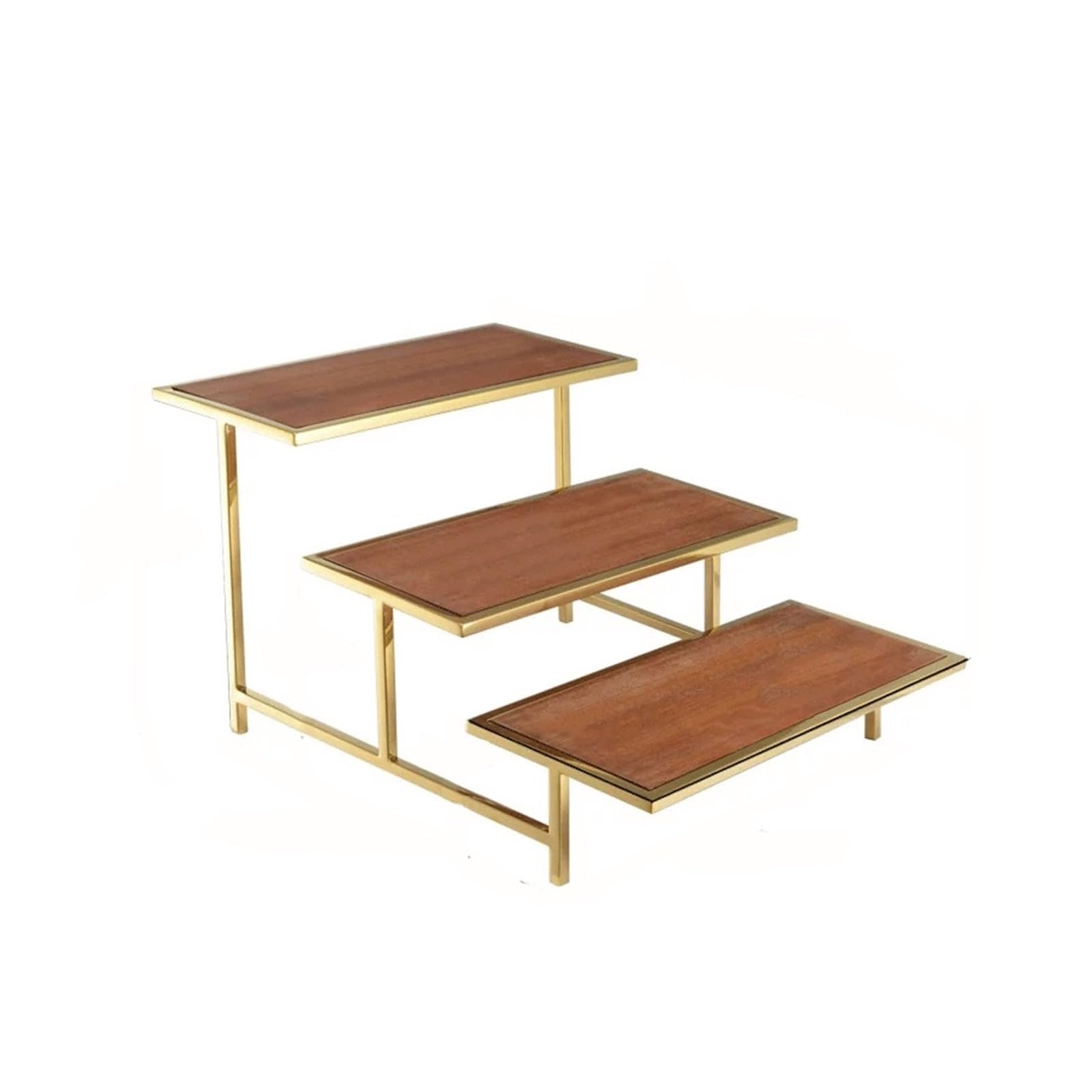 Lizhuzhuzs28 Cake Stand Three-tier Rectangular Wooden Cake Stand—dessert Tray, Decorative Display Stand, Afternoon Tea Cake Stands for Dessert Table