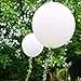 36" Latex Balloon White (Premium Helium Quality), Thicken Round Giant Balloons for Birthdays Festivals Wedding & Event Decorations (6 Pack)