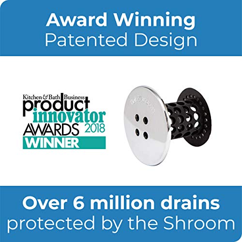 TubShroom Black Revolutionary Tub Drain Protector Hair Catcher, Strainer, Snare, with StopShroom Plug, Combo Pack with Silicone Stopper by TubShroom - Used condition - Image 6