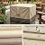 SheeChung Fire Pit Cover Square 28" L x 28" W x 25" H Waterproof 600D Heavy Duty Patio Fire Pit Table Cover Fits 24-28 Inch Firepit Bowl Outdoor Cover Beige