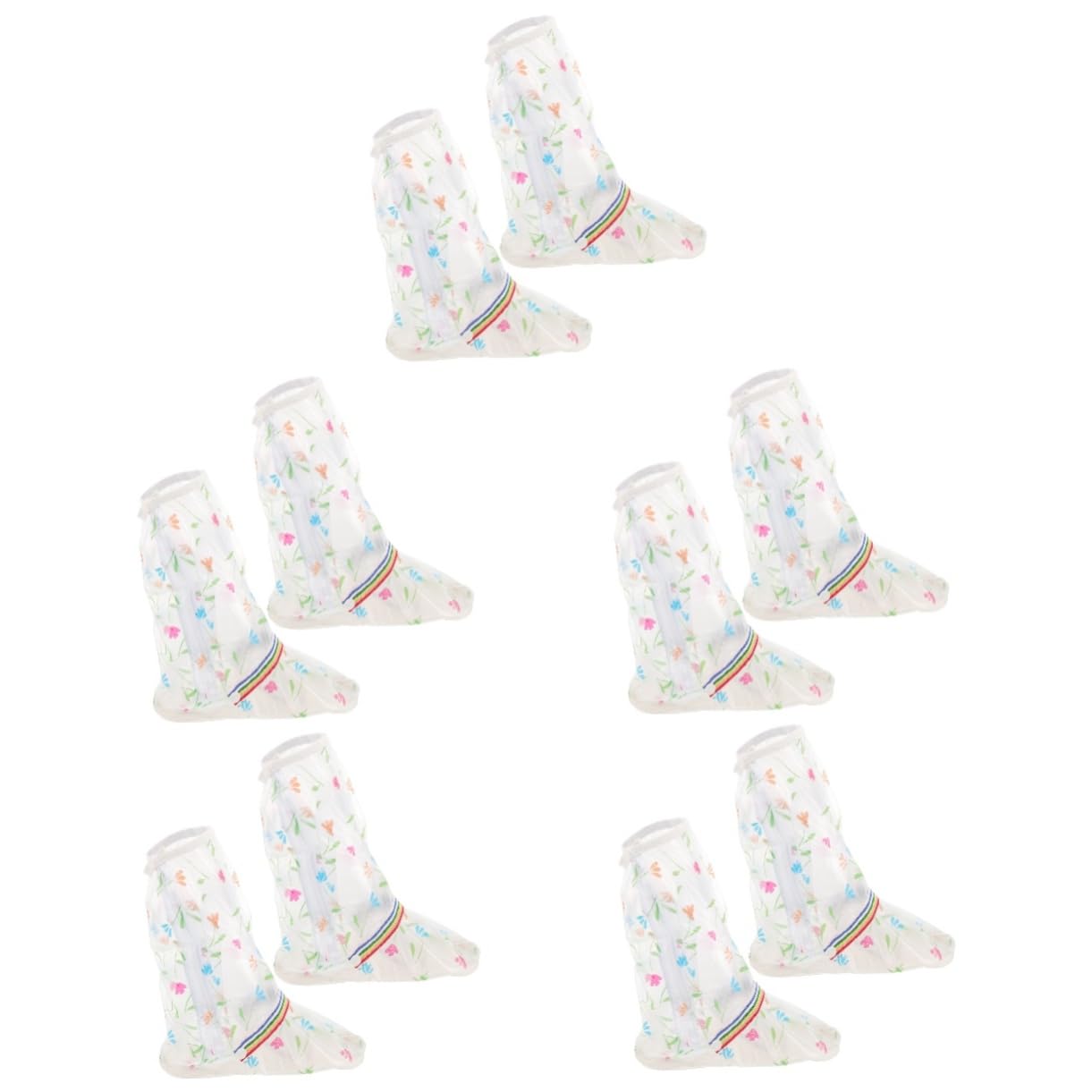 Abaodam Couvre-Chaussures Imperméables Couvre-Chaussures De Course Bottes De Pluie Poignées Chaussures Imperméables Extérieures Antidérapantes