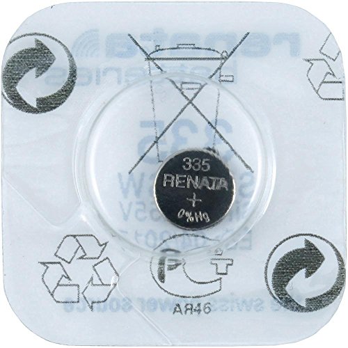 Renata, hecho en Suiza para reloj, tamaño 5,8 x 1,2 mm, Renata Ref, 335 - (995 037)