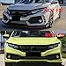 GZYF Glossy Black Auto Front Bumper Lip Spoiler Splitter Air Dam Compatible with Honda Civic Sedan 2016 2017 2018