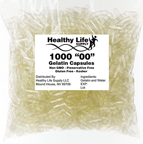 Empty Gelatin Capsules - 1000 Size Empty Gelatin Capsules - 1000 Size