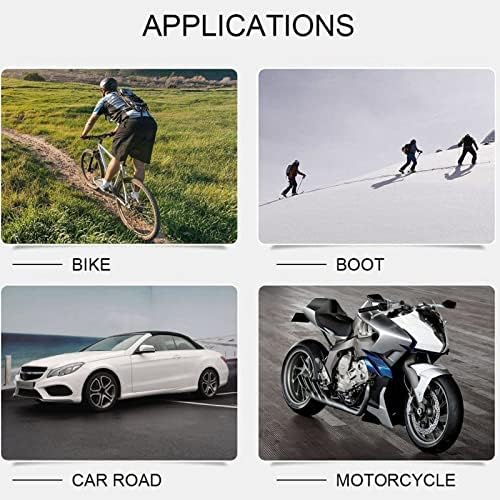 Miniatura 2 de VBESTLIFE Tornillos de acero de 0.472 pulgadas, 200 puntas de nieve de 0.157 x 0.472 in, antideslizantes, con herramienta de instalación para