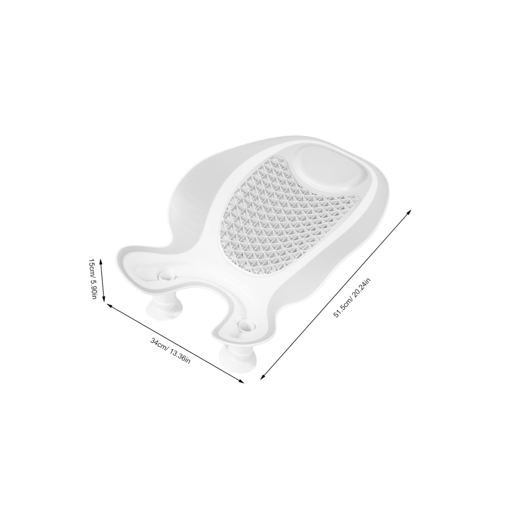 Support de Bain pour Bébé -né en Plastique, Siège Inclinable Portable