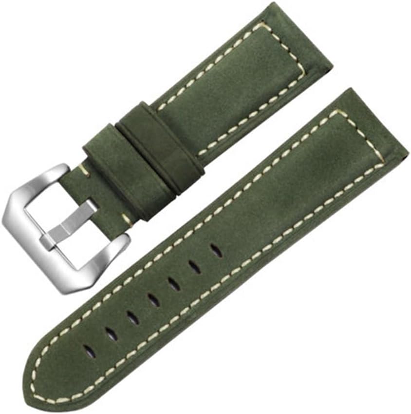 YYJzsw 8 Colors Watch Accessories Vintage Genuine Leather 12mm 20mm 22mm 24mm 26mm Watchband Women Men Strap Band