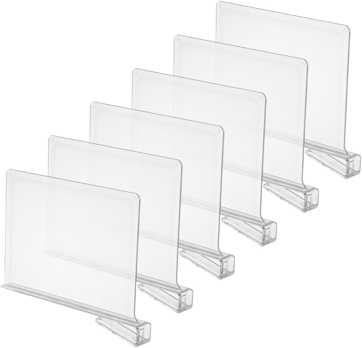 6pcs Closet Organizer Dividers Wardrobe Shelf Dividers Storage Partition for Home Clothes Organizing Shelf Maximize Storage Space