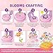 Lqqyee Fabric Flower Bouquets Toys, DIY Arts and Crafts Kits Toys for Kids Ages 4-8, Educational Flower Making Activity Toy Set for Kids, Birthday Gift for 4 5 6 7 8+ Year Old Girls