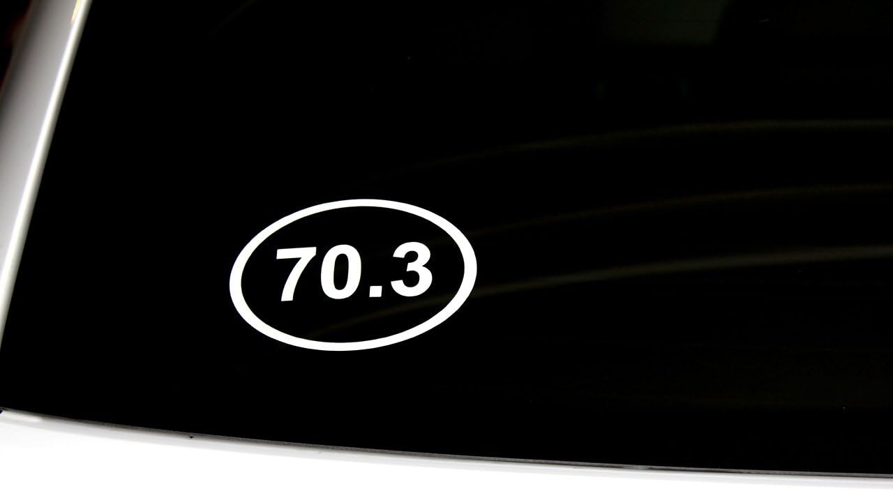 70.3 Vinyl Sticker (White)
