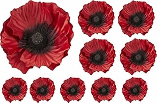 Dark Poppies Flower Decals Car Stickers Graphics Nursery Wall Window Decorations Art 10 Pack (10)