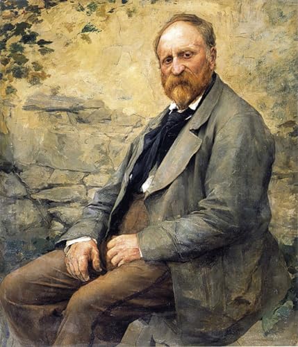 Affiche impression d'art tableau portrait Jules Bastien-Lepage décoration murale 60x90