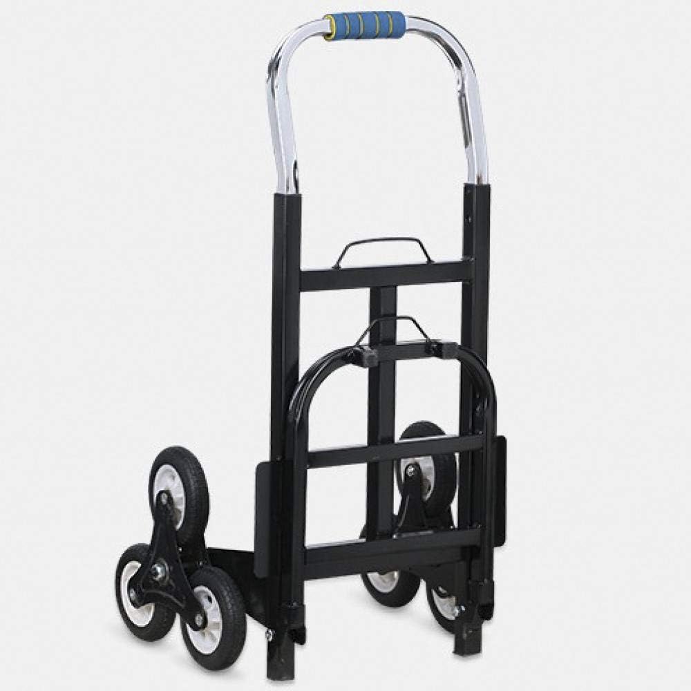 Steel Multi-Functional Luggage Trolley with Anti Puncture Solid Rubber Wheels and 100 kg Capacity Folding Shopping Cart with Wheels for Garden, Workplace (Style #6) (Style #5)