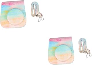 UKCOCO 2 Pçs Bolsa De Armazenamento De Câmera Carteiras De Couro Mini Câmera Retro Mini Câmera Pu Bolsa Para Câmera Instantânea Bolsa De Câmera Compatível Bolsa De Câmera Para Mini 9