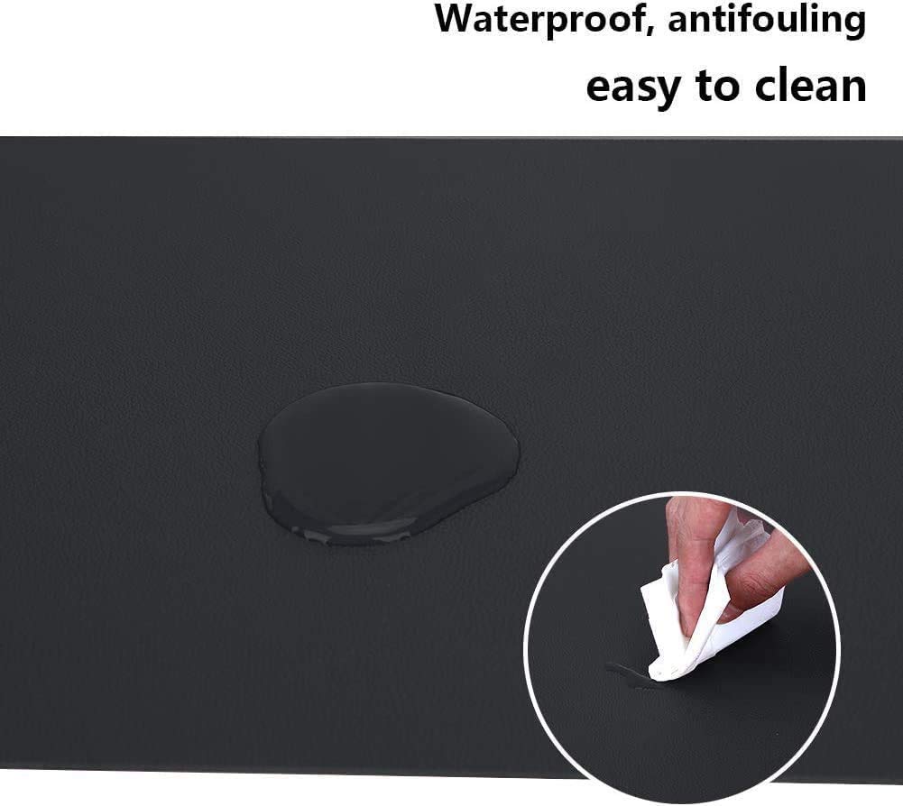 Tappetino da tavolo in pelle, impermeabile, grande tappetino per mouse da gioco, 100 x 50 cm, antiscivolo, con protezione per bordi per ufficio, casa