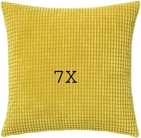 GULLKLOCKA Cushion cover, yellow50x50 cm ( PACK OF 7 ) + FREE FINCHLEY REFILL PEN